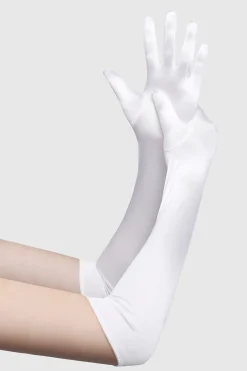 BABEYOND Evening Gloves|21.6 Elbow Length Satin Flapper Gloves