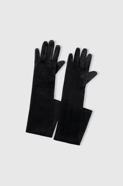 BABEYOND Evening Gloves|21.6 Elbow Length Velvet Stretchy Gloves