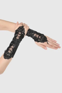 BABEYOND Evening Gloves|11.7 Finger Loop Lace Flapper Gloves