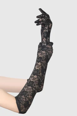 BABEYOND Evening Gloves|18.1 Floral Lace Long Stretchy Gloves