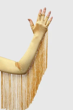 BABEYOND Evening Gloves|19.7 Fringe Fingerless Flapper Gloves