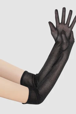 BABEYOND Evening Gloves|20.5 Glitter Mesh Elbow Length Gloves