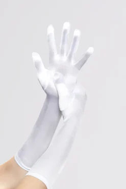 BABEYOND Evening Gloves|15 Long Satin Stretchy Flapper Gloves