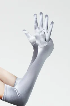 BABEYOND Evening Gloves|21.6 Long Satin Stretchy Flapper Gloves