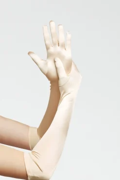 BABEYOND Evening Gloves|21.6 Long Satin Stretchy Flapper Gloves