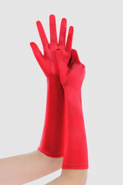 BABEYOND Evening Gloves|15 Long Stretchy Satin Flapper Gloves