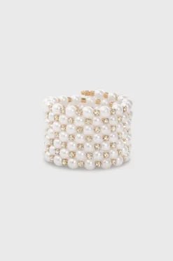 BABEYOND Jewelry|Adjustable Multi Strand Pearl Bracelet Rose Gold