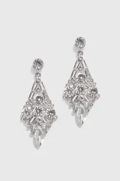 BABEYOND Jewelry|Antique Geometry Chandelier Earrings Silver