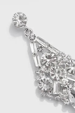 BABEYOND Jewelry|Antique Geometry Chandelier Earrings Silver
