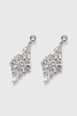 BABEYOND Jewelry|Antique Geometry Chandelier Earrings Silver