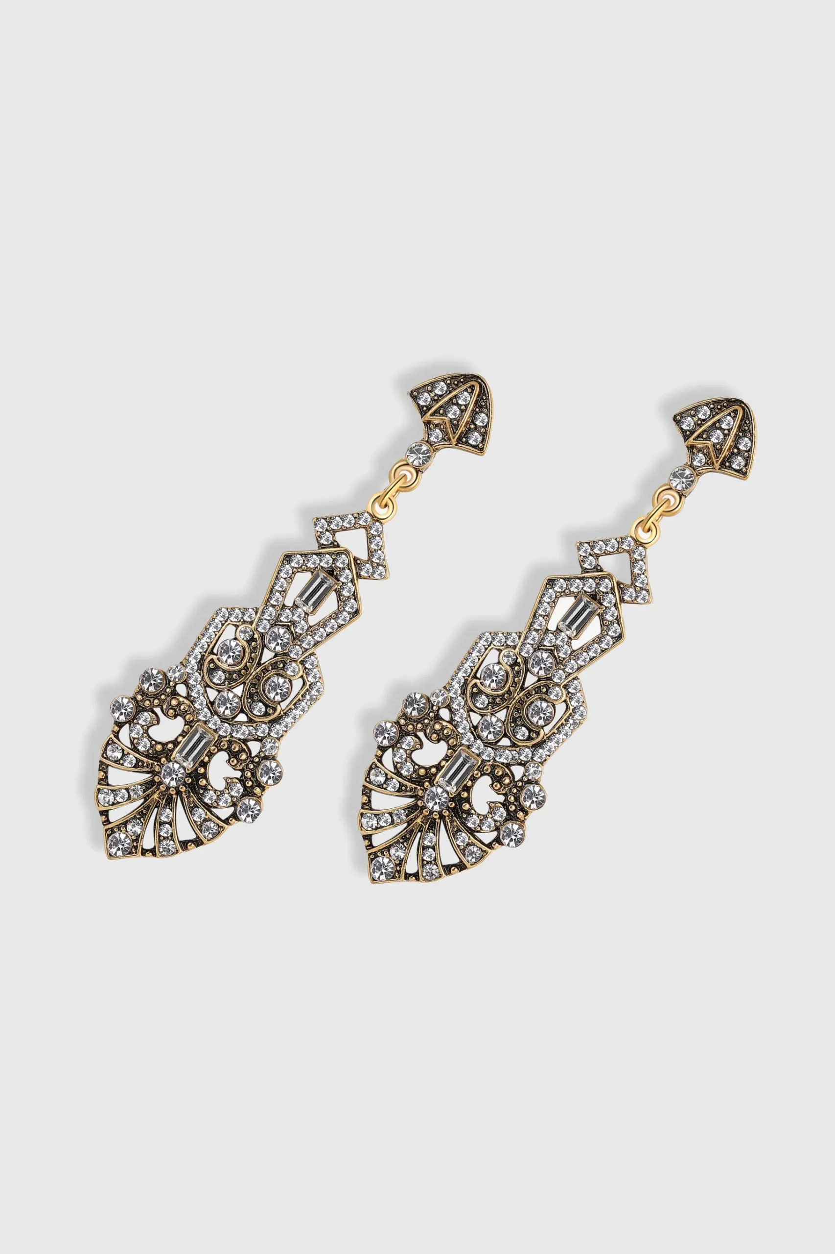 BABEYOND Jewelry|Antique Vintage Crystal Studded Earrings