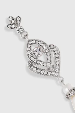 BABEYOND Jewelry|Art Deco Crystal Pearl Drop Earrings