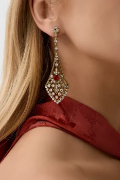 BABEYOND Jewelry|Art Deco Crystal Studded Earrings