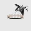 BABEYOND Headpieces & Fascinators|Art Deco Feather Headband Black/Gold