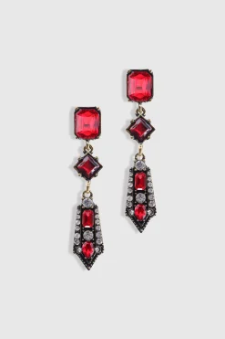 BABEYOND Jewelry|Art-Deco Rhinestone Studded Earrings