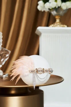 BABEYOND Headpieces & Fascinators|Assorted Gems Feather Headband