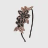 BABEYOND Headpieces & Fascinators|Beaded Leaf Sparkling Headband Black/Gold