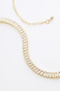 BABEYOND Jewelry|Beaded Rhinestone Choker Necklace Gold