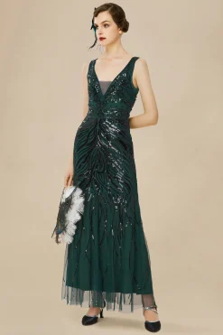 BABEYOND Dresses|Bodycon Tulle Maxi Cocktail Prom Dress Dark Green