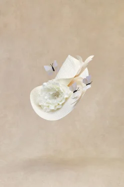 BABEYOND Headpieces & Fascinators|Butterfly Flower Fascinator Hat Beige