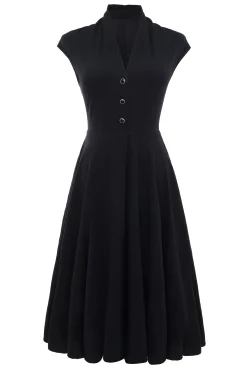 BABEYOND Dresses|Cap Sleeve Shirtwaist V Neck Dress