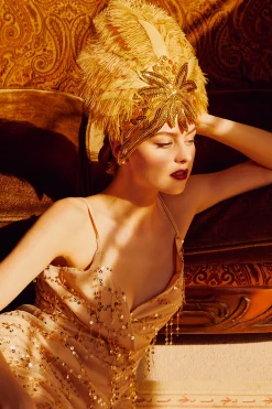 BABEYOND Headpieces & Fascinators|Carnival Sequined Fluffy Feather Headband