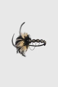 BABEYOND Headpieces & Fascinators|Carnival Sequined Showgirl Headpiece Black/Gold