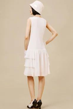BABEYOND Dresses|Cascading Tie Sleeveless Casual Dress