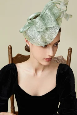 BABEYOND Headpieces & Fascinators|Classic Elegant Pillbox Fascinator