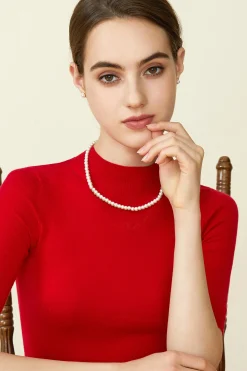 BABEYOND Jewelry|Classic Pure Cream Pearl Choker