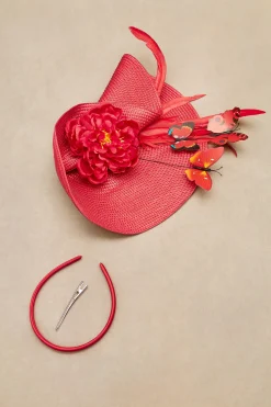 BABEYOND Headpieces & Fascinators|Classic Vintage Wide Brim Fascinator