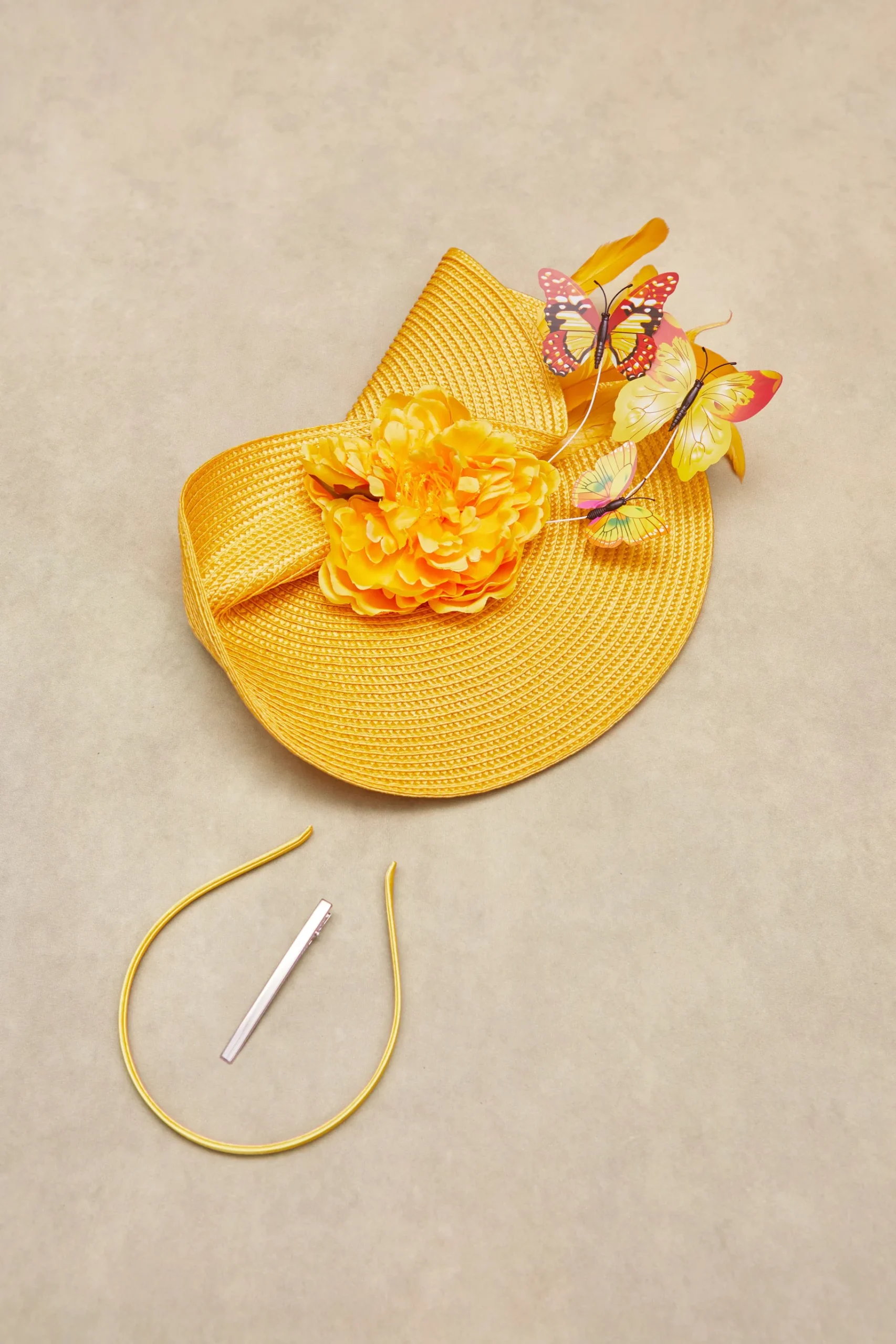 BABEYOND Headpieces & Fascinators|Classic Vintage Wide Brim Fascinator