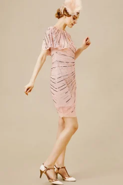 BABEYOND Dresses|Dazzling Light Mesh Dress With Shawl