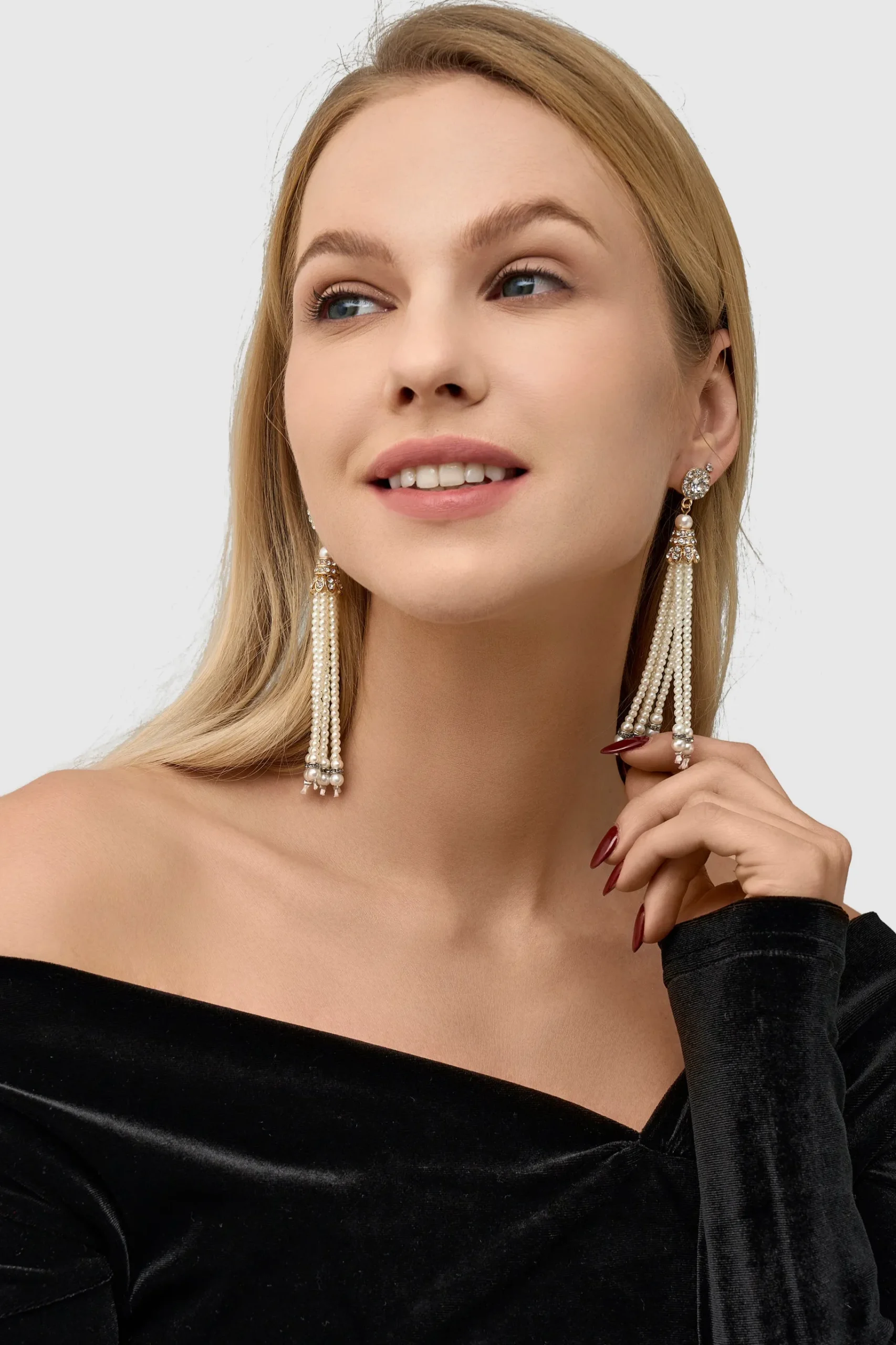 BABEYOND Jewelry|Delicate Vintage Tassel Pearl Earrings