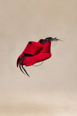 BABEYOND Headpieces & Fascinators|Elegant Bow Knot Feather Pillbox Fascinator
