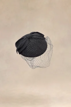BABEYOND Headpieces & Fascinators|Elegant Bow Knot Pillbox Veil Fascinator