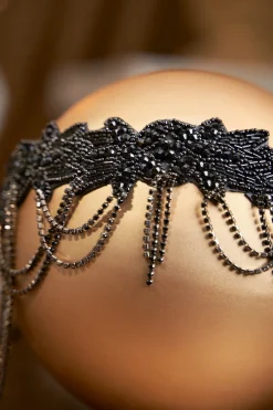 BABEYOND Headpieces & Fascinators|Embellished Rhinestone Chain Headband
