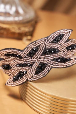 BABEYOND Headpieces & Fascinators|Embroidered Crystal Leaf Headband