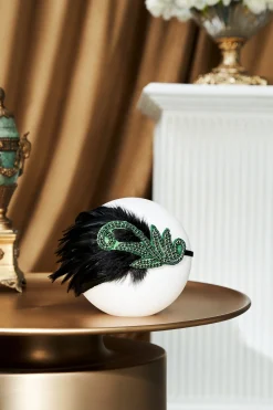 BABEYOND Headpieces & Fascinators|Embroidered Leaf Feather Headband