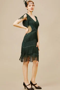 BABEYOND Dresses|Embroidery Multi-Layered Tassel Dress