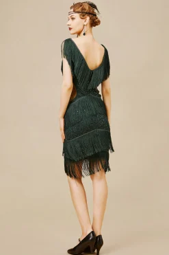 BABEYOND Dresses|Embroidery Multi-Layered Tassel Dress