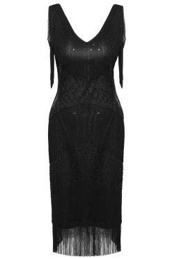 BABEYOND Dresses|Embroidery Multi-Layered Tassel Dress