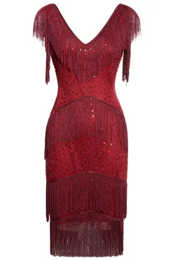BABEYOND Dresses|Embroidery Multi-Layered Tassel Dress