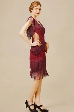 BABEYOND Dresses|Embroidery Multi-Layered Tassel Dress