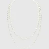 BABEYOND Jewelry|Exclusive Double Strand Long Necklace White
