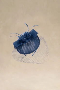 BABEYOND Headpieces & Fascinators|Floral Bow Knot Veil Feather Pillbox Fascinator