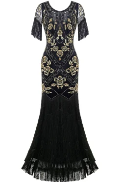 BABEYOND Dresses|Flowery Multi-Layer Maxi Mermaid Dress
