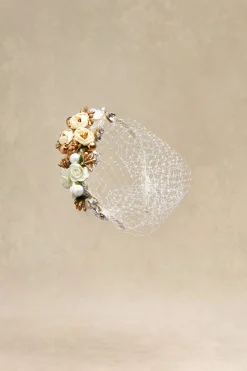 BABEYOND Headpieces & Fascinators|Flowery Tea Party Veil Fascinator