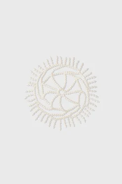 BABEYOND Headpieces & Fascinators|Fully Beaded Pearl Flapper Cap Headpiece White