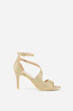 BABEYOND Shoes|Glitter Open Toe Retro High Heels